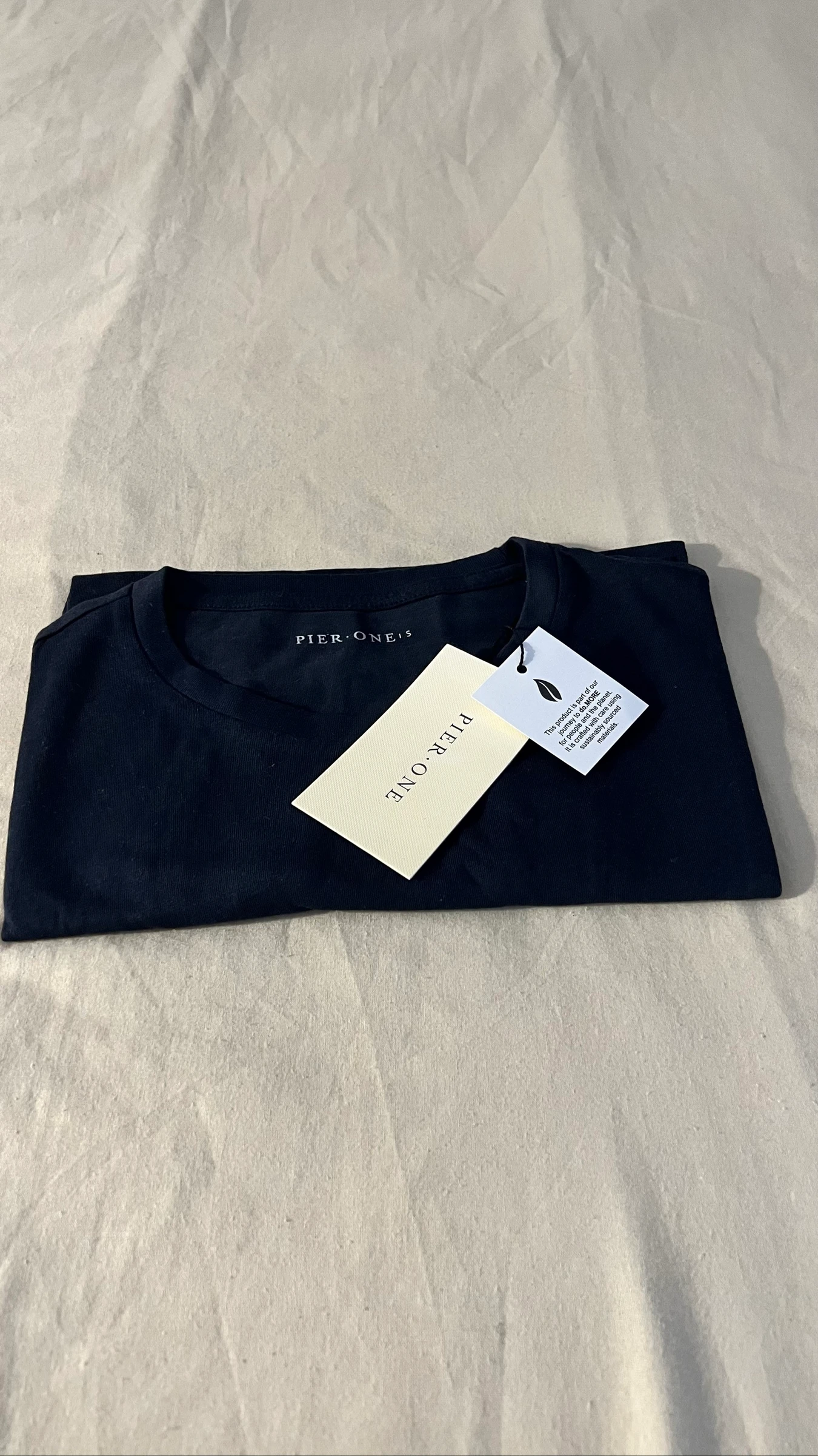 Camiseta azul marino para hombre con cuello redondo, clásica y elegante – photo 5
